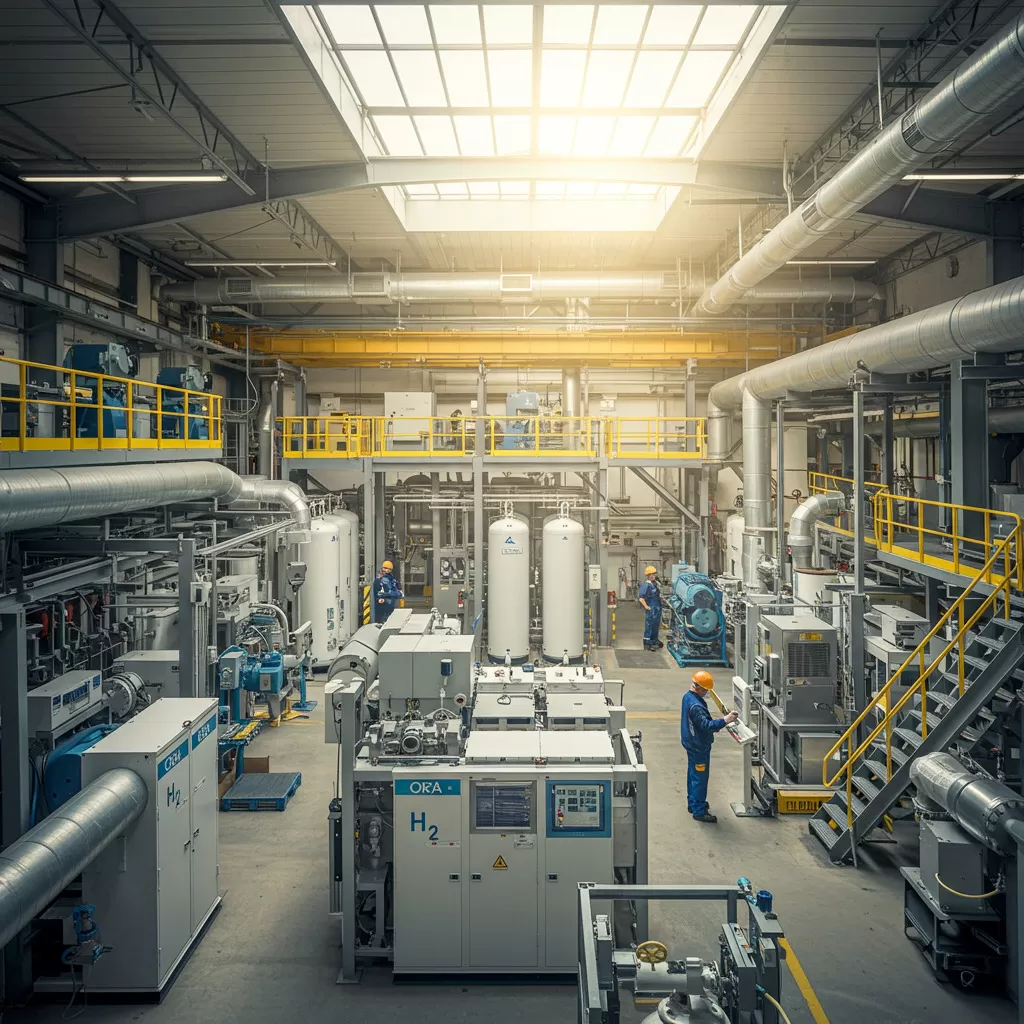 Einsatz von Wasserstoff-Technologien in industriellen Maschinen