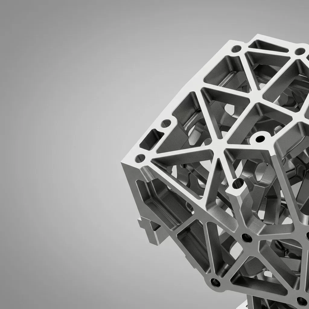 Gitterstrukturen in Maschinenbauteilen für bessere Stabilität