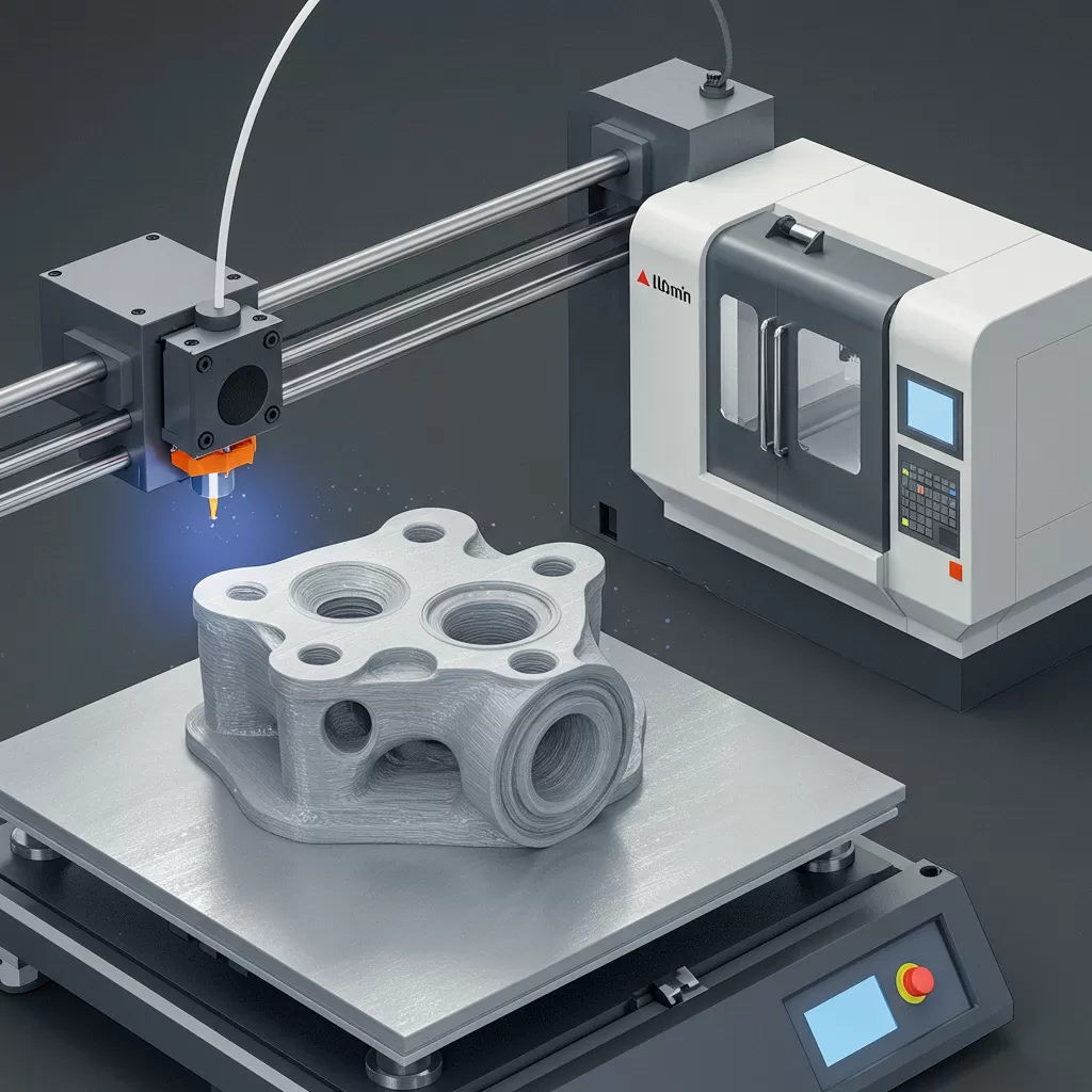 Hybride Fertigungstechnologien: Kombination aus 3D-Druck und CNC