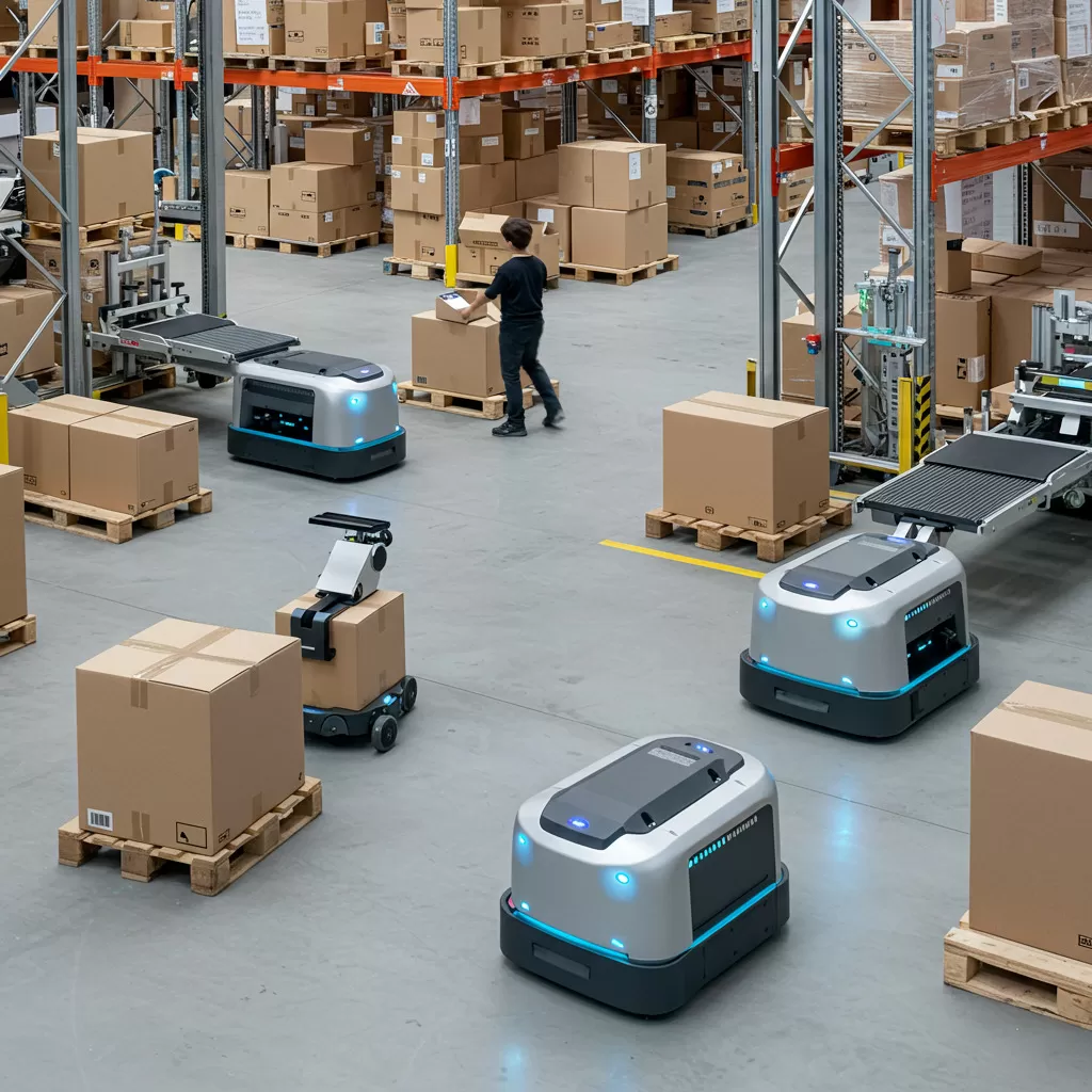 KI-gesteuerte Lagerroboter: Logistik und Warenfluss optimieren