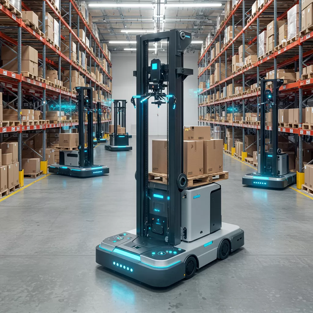 KI-gesteuerte Logistikmaschinen für Lagerverwaltung