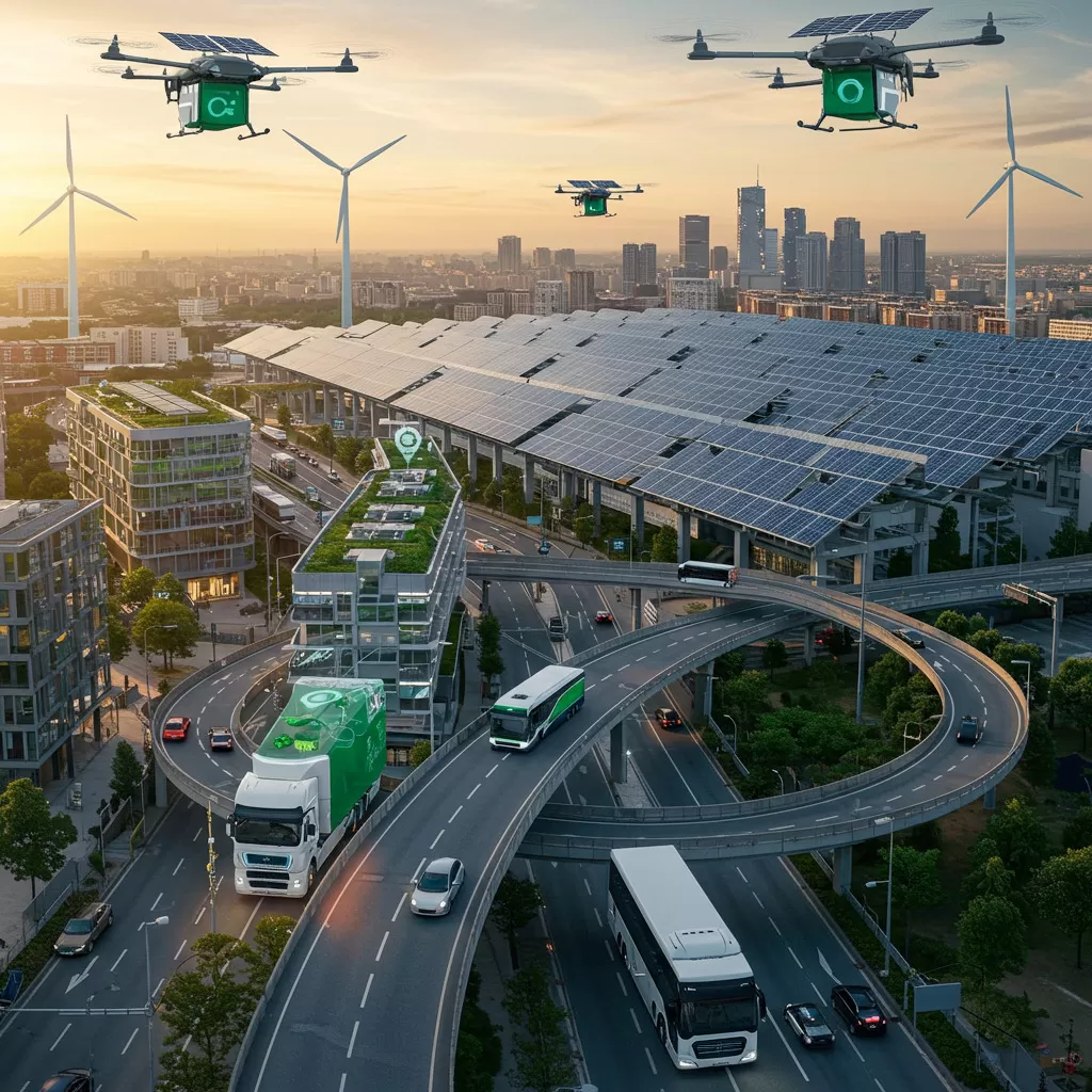 Nachhaltige Energiequellen für Transport und Logistik