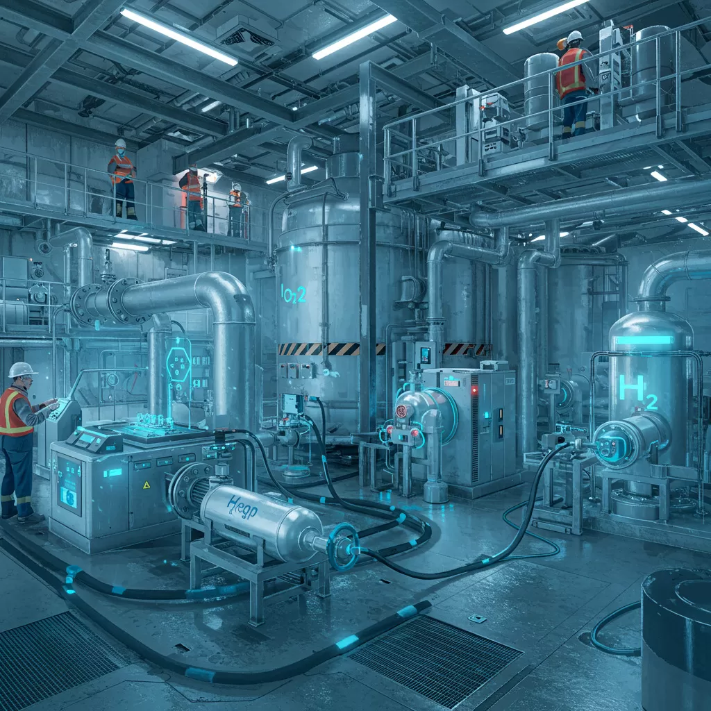Nutzung von Wasserstofftechnologie in der Industrie