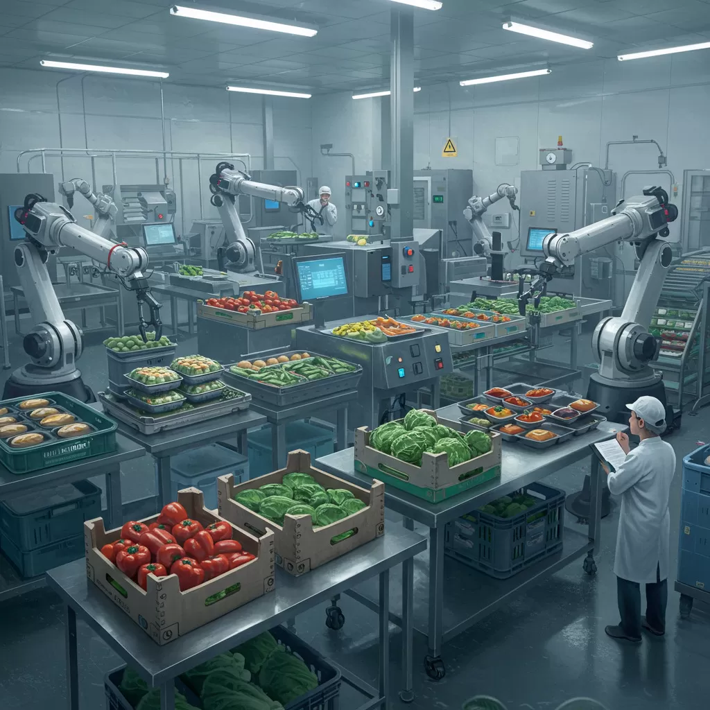 Robotik in der Lebensmittelproduktion: Chancen und Risiken